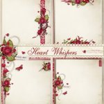 Heart Whispers Stacked Papers