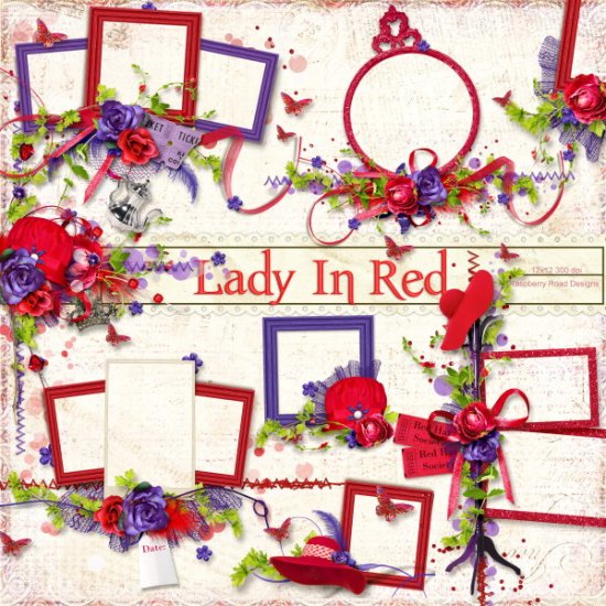 Lady In Red Cluster Set