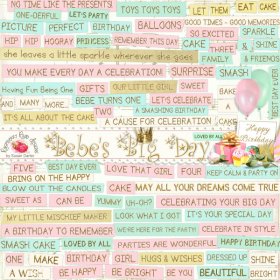 Bebe's Big Day Label Set