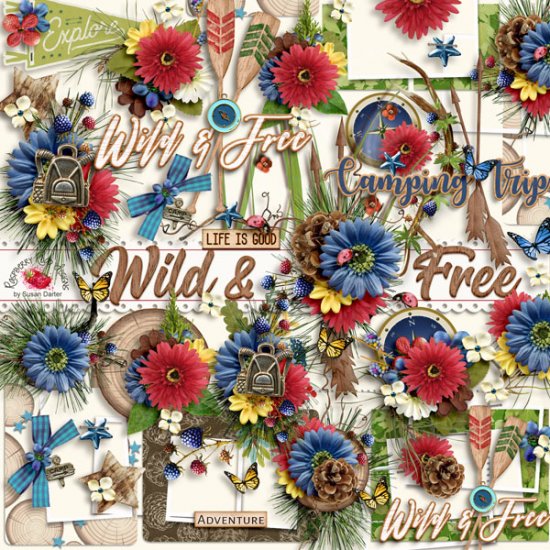 Wild & Free Mixed Cluster Set - Click Image to Close