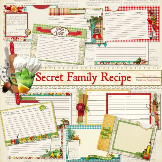Secret Family Recipe Custom Recipe Cards - Click Image to Close
