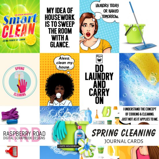 Spring Cleaning Journal Cards - Click Image to Close
