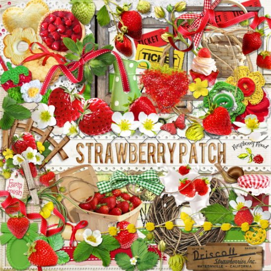 Strawberry Patch Element Set - Click Image to Close