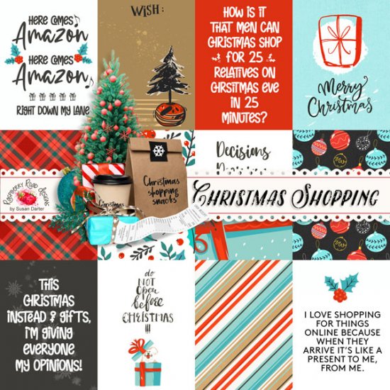 Christmas Shopping Journal Cards - Click Image to Close