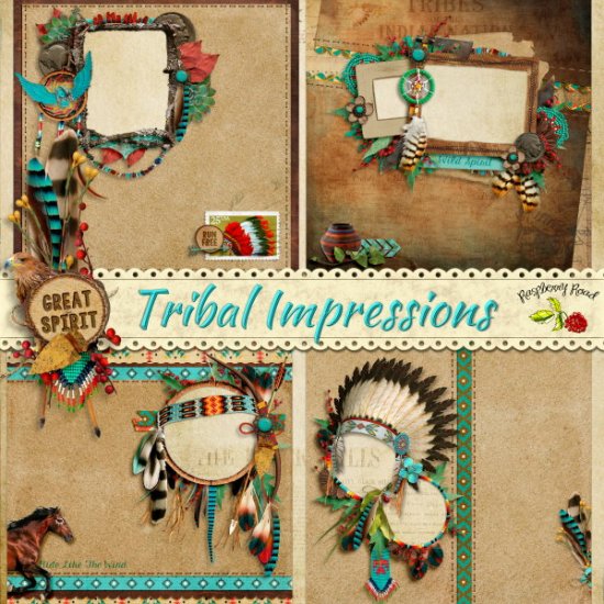 Tribal Impressions QP Set - Click Image to Close