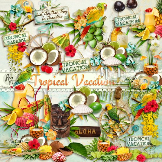 Tropical Vacation Side Clusters - Click Image to Close