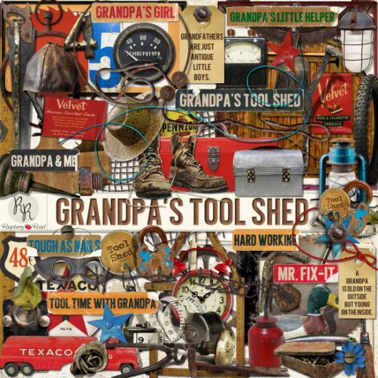 Grandpa's Tool Shed Element Set - Click Image to Close
