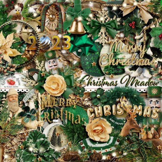 Christmas Meadow Elements - Click Image to Close