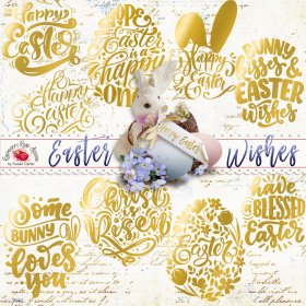 Easter Wishes WordArt
