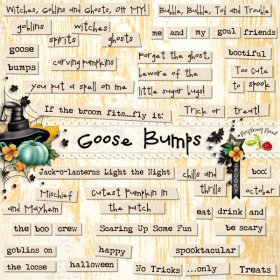 Goose Bumps WordArt