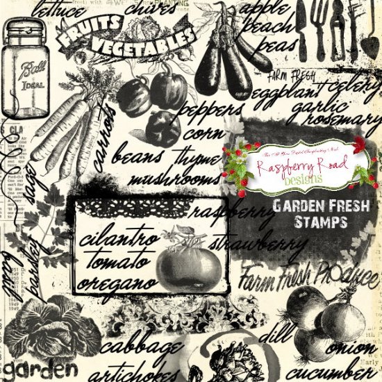 Garden Fresh Stamp Set - Click Image to Close
