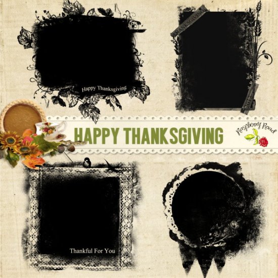 Happy Thanksgiving Masks - Click Image to Close