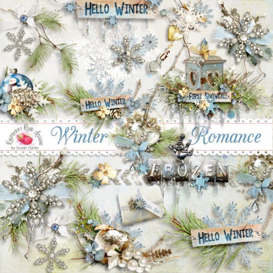 Winter Romance Side Clusters - Click Image to Close