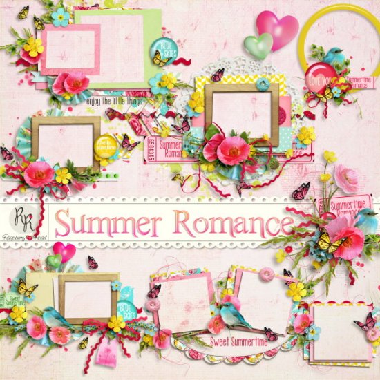 Summer Romance Cluster Set - Click Image to Close