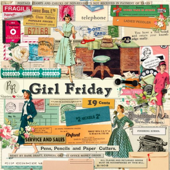 Girl Friday Ephemera Set - Click Image to Close