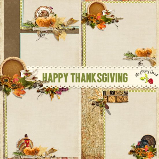 Happy Thanksgiving Stacked Papers - Click Image to Close