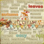 Sweet Briar WordArt Set