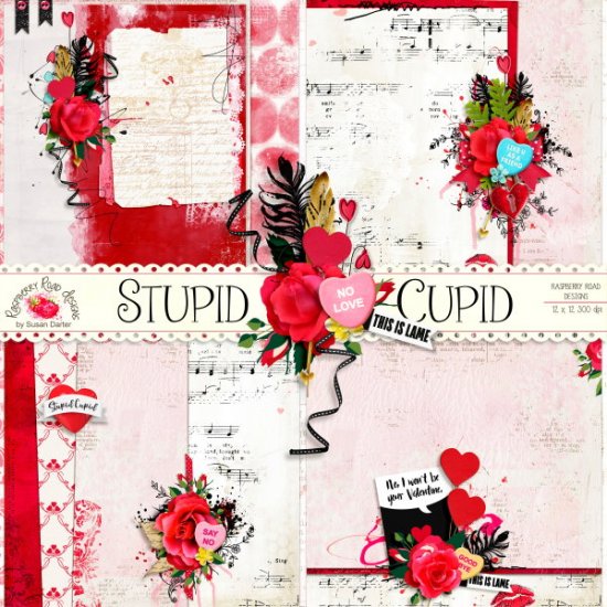 Stupid Cupid Stacked Papers