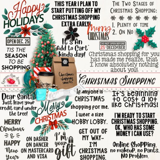 Christmas Shopping WordArt