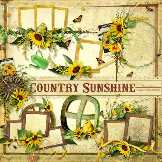 Country Sunshine 2 Clusters - Click Image to Close