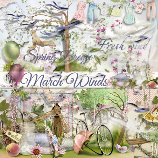 March Winds Element Set - Click Image to Close