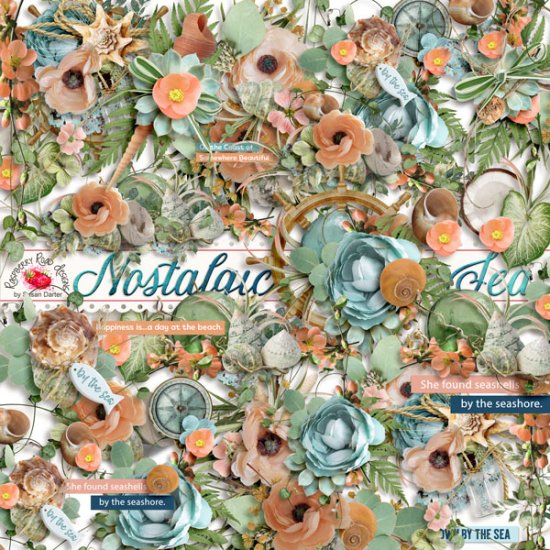 Nostalgic Sea Side Clusters - Click Image to Close