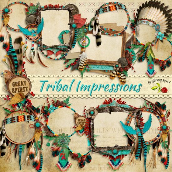 Tribal Impressions Cluster Set - Click Image to Close