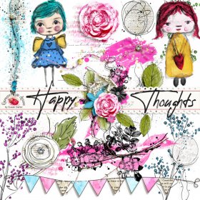 Happy Thoughts Mixed Media Set