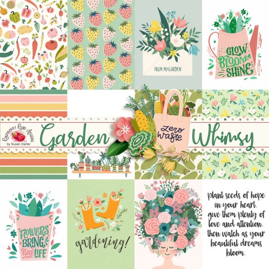 Garden Whimsy Journal Cards - Click Image to Close