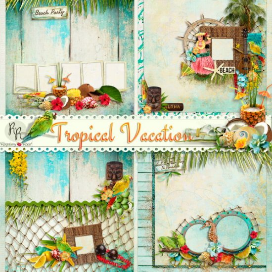 Tropical Vacation QP Set - Click Image to Close
