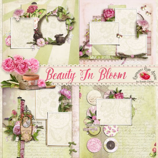Beauty In Bloom BR QP Set - Click Image to Close