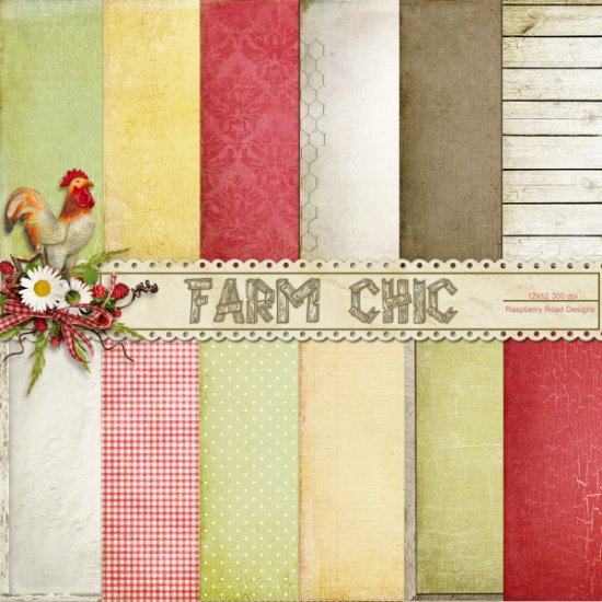 Farm Chic Two Paper Set - Click Image to Close