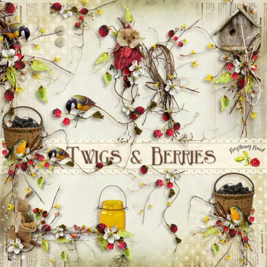Twigs & Berries Side Clusters - Click Image to Close