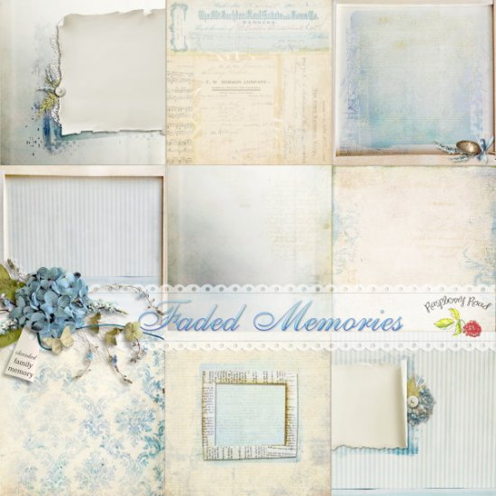 Faded Memories Paper Set - Click Image to Close