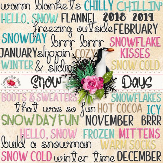 Snow Days Word Art - Click Image to Close