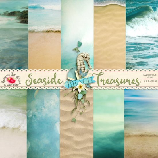 Seaside Treasures Scene Papers - Click Image to Close