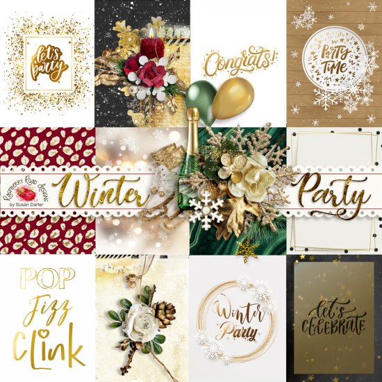 Winter Party Journal Cards - Click Image to Close