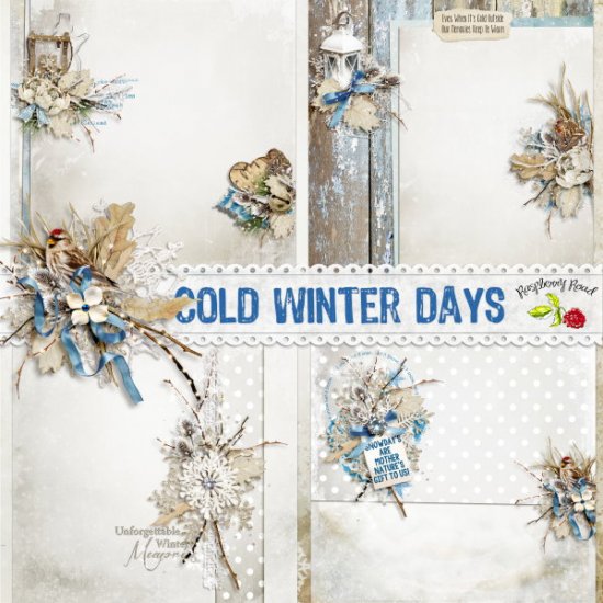 Cold Winter Days Stacked Paper Set - Click Image to Close