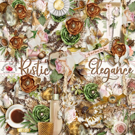 Rustic Elegance Side Clusters - Click Image to Close