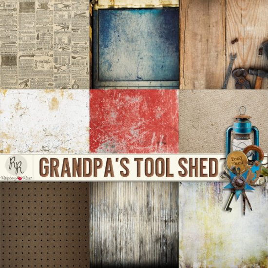 Grandpa's Tool Shed Paper Set - Click Image to Close