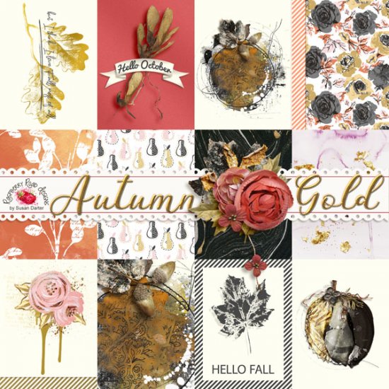 Autumn Gold Journal Cards - Click Image to Close