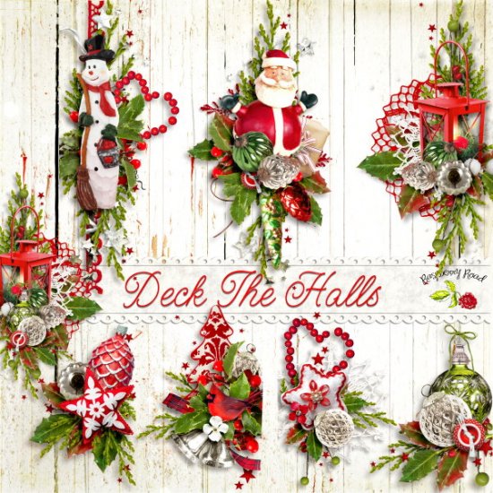 Deck The Halls Side Clusters - Click Image to Close