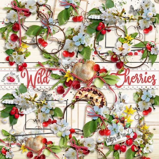 Wild Cherry Clusters - Click Image to Close