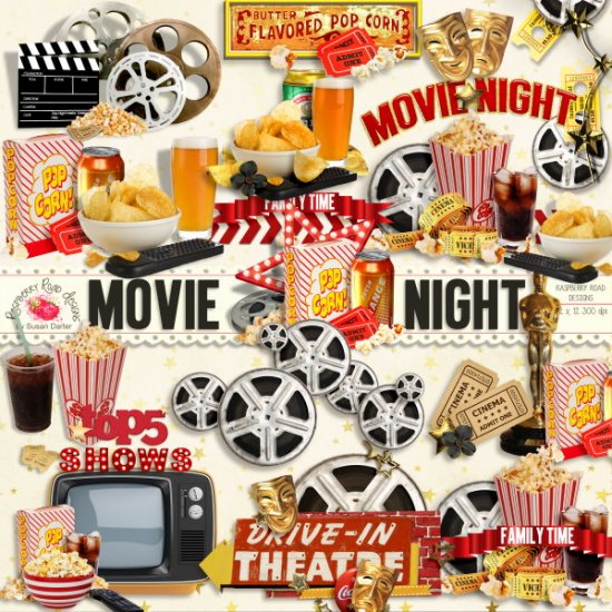Movie Night Side Clusters - Click Image to Close