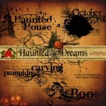 Haunted Dreams Stamp WordArt