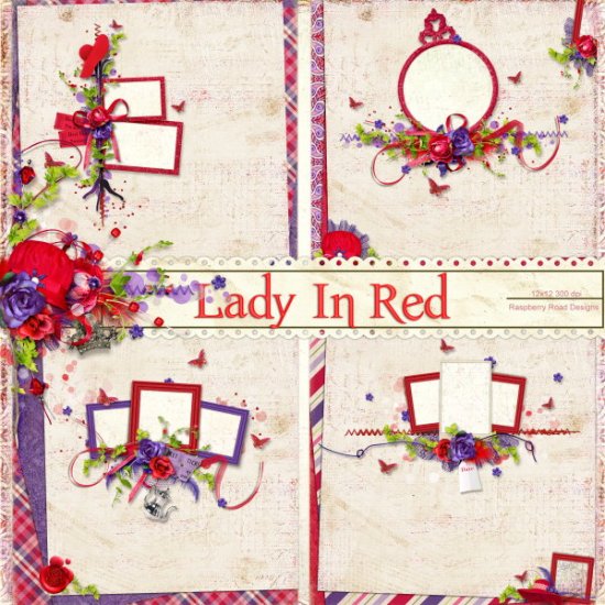 Lady In Red QP Set