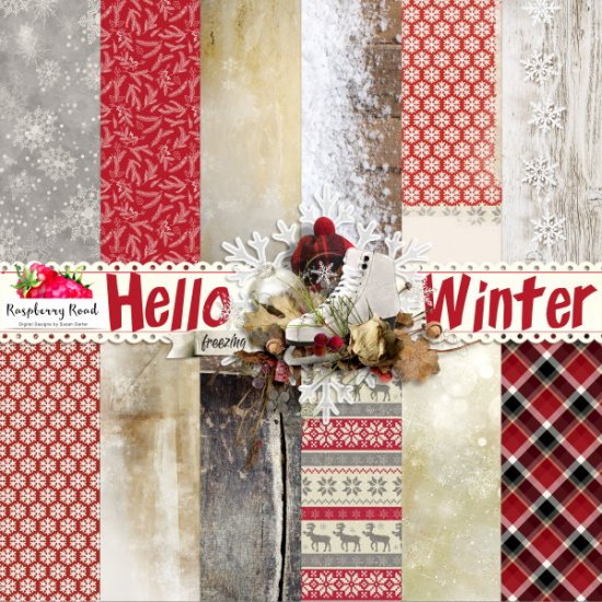 Hello Winter Paper Set - Click Image to Close