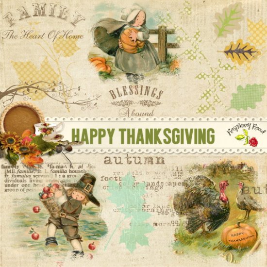 Happy Thanksgiving RubOns - Click Image to Close