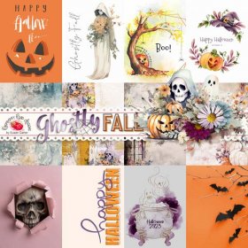 Ghostly Fall Journal Cards