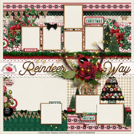 Reindeer Way BR QP Set - Click Image to Close